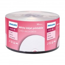 Диск DVD-R Philips 4.7 Gb, 16x, Bulk (50), Ink Printable арт.:DM416U50F/97