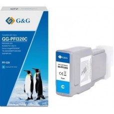 Картридж струйный G&G, Canon 2891C001 голубой 300ml арт.:GG-PFI320C
