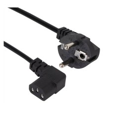 VCOM Кабель комп - розетка 220V EU (угол-угол) 3m, iOpen <ACE021R-3.0M> арт.:ACE021R-3M