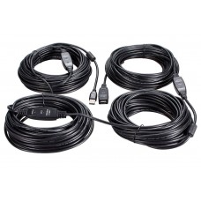 VCOM Кабель-адаптер USB2.0-repeater, удлинительный активный <Am-->Af> 50м медь iOpen <ACU823-50M> арт.:ACU823B-50M