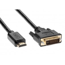 VCOM Кабель HDMI to DVI-D (19M -25M) 5м, TV-COM <LCG135E-5M>