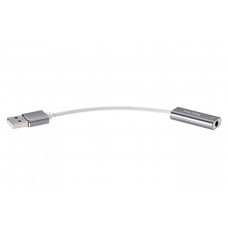 VCOM Переходник аудио USB2.0(M)-->3.5мм F (гнездо) Telecom 0.1м <TA316U>