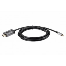 VCOM Кабель-адаптер USB3.1 Type-Cm --> HDMI A(m) 4K@60Hz, 1.8m, Telecom <TCC008T-1.8M>