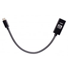 VCOM Кабель-адаптер USB3.1 Type-Cm --> HDMI A(f) 8K@60Hz, 0.2m, медь,Telecom <TCC022>