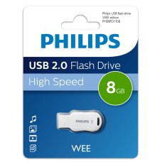 Флеш накопитель 8GB PHILIPS WEE 2.0 8GB, USB 2.0 арт.:FM08FD110B/97