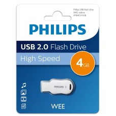 Флеш накопитель 4GB PHILIPS WEE 2.0 4GB, USB 2.0 арт.:FM04FD110B/97