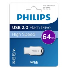 Флеш накопитель 64GB PHILIPS WEE 2.0 64GB, USB 2.0 арт.:FM64FD110B/97