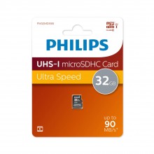 Флеш карта microSD 32GB PHILIPS High Speed microSDHC Class 10 90MB/s арт.:FM32MD55B/97