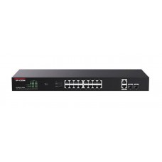 IP-COM G1120P-16-150W Коммутатор неуправляемый PoE, 20 портов, 18x1 Гбит/с, SFP 2x1 Гбит/с, PoE 16х30 Вт (до 135 Вт)