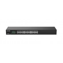 Tenda TEG1024G Коммутатор неуправляемый, 24 порта, 24x1 Гбит/с, установка в стойку, металлический корпус арт.:TEG1024G v10.0