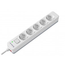 Defender Удлинитель с сетевым фильтром DFS 131, белый, 5 розеток, 1.5 м. арт.:99430