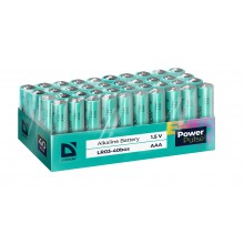 Defender Батарейка алкалиновая LR03-40box AAA, бокс, 40 шт., PowerPulse арт.:56005