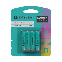 Defender Батарейка алкалиновая LR03-8BL ААА, блистер, 8 шт.,PowerPulse арт.:56009