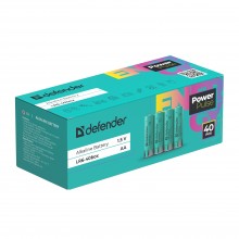 Defender Батарейка алкалиновая LR6-40box AA, бокс, 40 шт., PowerPulse арт.:56015