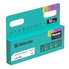 Defender Батарейка алкалиновая LR6-10BL АА,блистер,10 шт., PowerPulse арт.:56034