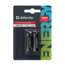 Defender Аккумуляторная батарея HR6-2BL 2100 mAh АА, Ni-MH, блистер, 2 шт. арт.:56502