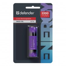 Defender Аккумуляторная батарея 18650-1BL 2200 mAh Li-ion, блистер, 1 шт. арт.:56701