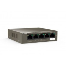 IP-COM F1105P-4-63W Коммутатор неуправляемый PoE, 5 портов, 5x1 Гбит/с, PoE 4х30 Вт (до 58 Вт), настольный