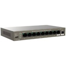 IP-COM F1110P-8-102W Коммутатор неуправляемый PoE, 10 портов, 10x100 Мбит/с, 2x1 Гбит/с, PoE 8х99 Вт, настольный IP-COM F1110P-8-102W Коммутатор неуправляемый PoE, 10 портов, 10x100 Мбит/с, 2x1 Гбит/с, PoE 8х99 Вт, настольный