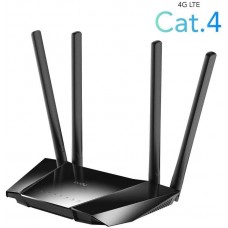 Cudy LT400 Wi-Fi 4G LTE Cat.4 роутер N300, 2,4 ГГц, до 300 Мбит/с, 3G, 4G, LAN 3x100 Мбит/с, WAN 1x100 Мбит/с, Nano-SIM