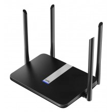 Cudy X6 Wi-Fi роутер AX1800, 2,4/5 ГГц, до 1775 Мбит/с, LAN 4x1 Гбит/с, WAN 1x1 Гбит/с, IPv6, MU-MIMO, черный, 4 антенны