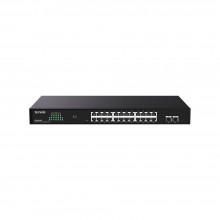 Tenda TEG2226F Коммутатор облачный управляемый, 24x1 Гбит/с, SFP 2x1 Гбит/с, установка в стойку, металлический корпус