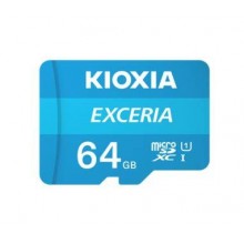 Флеш карта microSD 64GB Kioxia EXCERIA microSDXC Class 10 UHS-I U1 C10, 100 MB/s (SD адаптер) арт.:LMEX1L064GG2