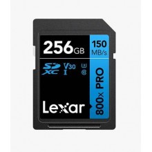 Флеш карта SD 256GB Lexar Professional 800x PRO SDXC UHS-I U3 V30 C10, 150/45 Mb/s арт.:LSD0800P256G-BNNNG