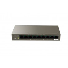 IP-COM G1109P-8-102W Коммутатор неуправляемый PoE, 9 портов, 9x1 Гбит/с, PoE 8х92 Вт, настольный IP-COM G1109P-8-102W Коммутатор неуправляемый PoE, 9 портов, 9x1 Гбит/с, PoE 8х92 Вт, настольный