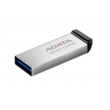 Флеш накопитель 64GB A-DATA UR350, USB 3.2, металл/черный арт.:UR350-64G-RSR/BK