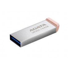 Флеш накопитель 64GB A-DATA UR350, USB 3.2, металл/коричневый арт.:UR350-64G-RSR/BG