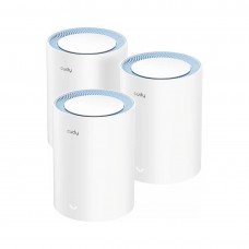 Cudy M1200(3-Pack) 1.0 Wi-Fi Mesh-система АС1200, 2,4/5 ГГц, до 1167 Мбит/с, 2x100 Мбит/с, Cudy Mesh, MU-MIMO, белый