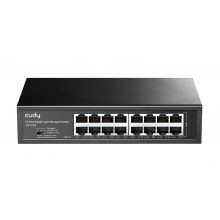 Cudy GS1016 Коммутатор неуправляемый в металлическом корпусе (L2), 16x1Гбит/с