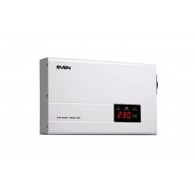 SVEN Стабилизатор AVR SLIM-1000 LCD (800Вт,Входное 140-260В, 1*CEE7/4 розетка, настенное крепление). арт.:SV-012816
