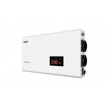 SVEN Стабилизатор AVR SLIM-2000 LCD (1200Вт,Входное 140-260В, 2*CEE7/4 розетки, настенное крепление). арт.:SV-013950