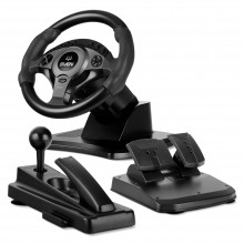 SVEN Руль GC-W750 (педали, вибро, D-pad, 16 кл, PS4/PS3//XB1/NS/PC/X-D-Input) арт.:SV-021436