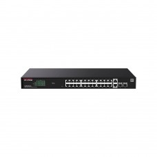 IP-COM G2228P-24-410W Web smart коммутатор с 26 гигабитными портами и 2 SFP-портами, PoE 24х30Вт (до 370Вт)