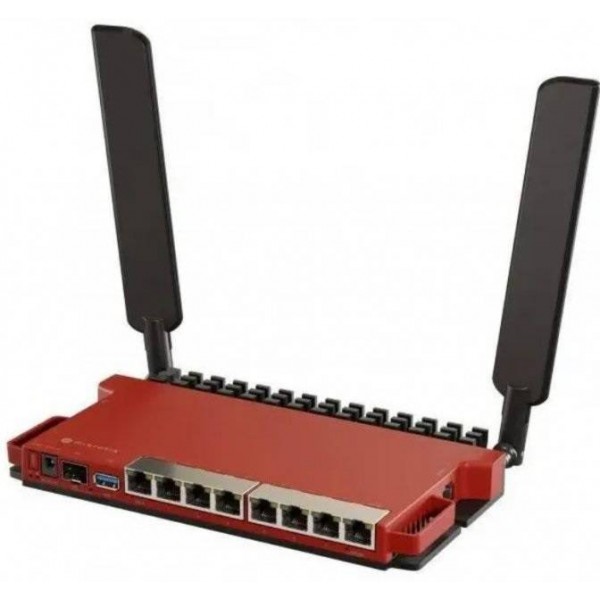MikroTik L009UiGS-2HaxD-IN Маршрутизатор Wi-Fi 6, 2.4 ГГц, до 574 Мбит/с, LAN 8x1 Гбит/с, WAN 1x2.5 Гбит/с, 1xUSB 3.0