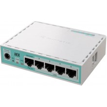 MikroTik E50UG Маршрутизатор hEX Refresh, 512MB RAM, Dual-core CPU, LAN 4x1 Гбит/с, WAN 1х1 Гбит/с, 1хUSB 2.0