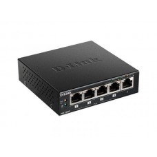 D-Link DGS-1005P/B3A Неуправляемый коммутатор с 5 портами 10/100/1000Base-T (4 порта PoE 802.3af/at, PoE‑бюджет 60 Вт)