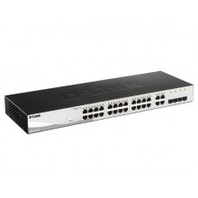 D-Link DGS-1210-28/FL2A Управляемый L2 коммутатор с 24 портами 10/100/1000Base-T и 4 комбо-портами 100/1000Base-T/SFP