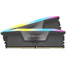 Модуль памяти CORSAIR 64GB 6000МГц DDR5 CL38 DIMM (Kit of 2x32GB) XMP 3.0, Vengeance RGB Black арт.:CMH64GX5M2B6000C38