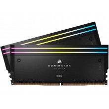 Модуль памяти CORSAIR 64GB 6600МГц DDR5 CL32 DIMM (Kit of 2x32GB) XMP 3.0, Dominator Titanium RGB Black арт.:CMP64GX5M2X6600C32