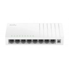 Cudy FS108D Настольный коммутатор с 8 портами 10/100 Мбит/с, пластиковый корпус