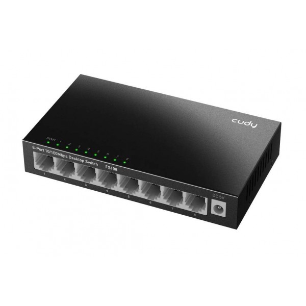 Cudy GS108 Коммутатор в металлическом корпусе с 8 гигабитными портами