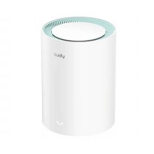 Cudy M1300(1-Pack) Гигабитная Mesh-система Wi-Fi AC1200, 2,4/5 ГГц, до 1167 Мбит/с, 2x1 Гбит/с, Cudy Mesh, MU-MIMO