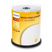 Диск CD-R Philips 700 Mb, 52x, Cake Box (100), Printable арт.:CR7D5JB00/97 Диск CD-R Philips 700 Mb, 52x, Cake Box (100), Printable арт.:CR7D5JB00/97