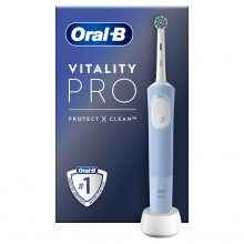 Braun Oral-B Электрическая зубная щетка Vitality Pro D103.413.3 VAPOR BLUE ProtectXClean 3 режима, тип 3708 арт.:Б0067289