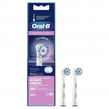 Braun Oral-B Насадки для зубной щетки EB60X Sensitive Clean 2 шт с Х-образными щетинками арт.:Б0068251
