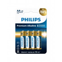 Philips Батарейки LR6M4W/51 АА алкалиновые 1,5v, LR6-4BL Premium (4/48/144/17280). Блистер 4 шт. арт.:Б0069085 Philips Батарейки LR6M4W/51 АА алкалиновые 1,5v, LR6-4BL Premium (4/48/144/17280). Блистер 4 шт. арт.:Б0069085